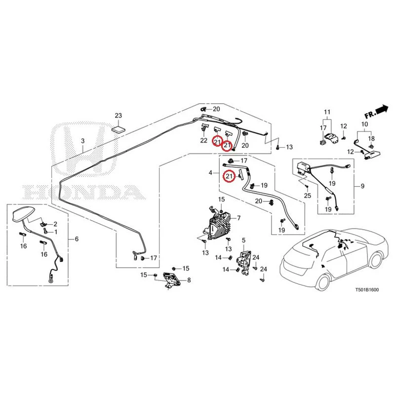 [NEW] JDM HONDA CIVIC FL4 2023 Antenna GENUINE OEM - Image 26