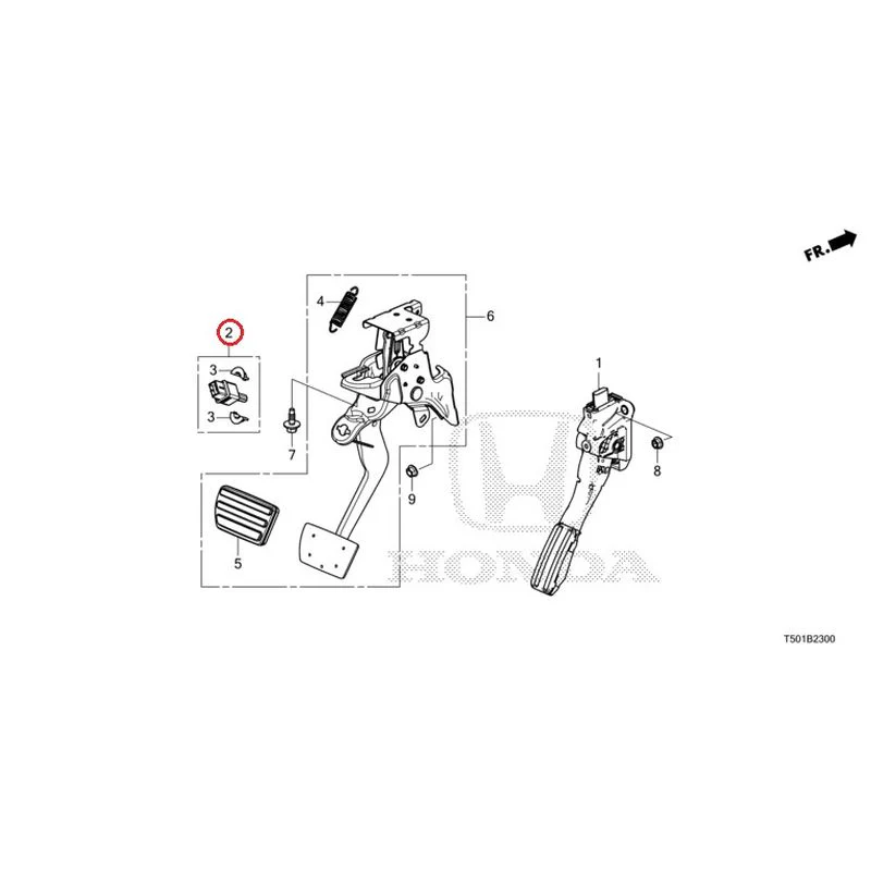 [NEW] JDM HONDA CIVIC FL4 2023 Pedals GENUINE OEM - Image 3
