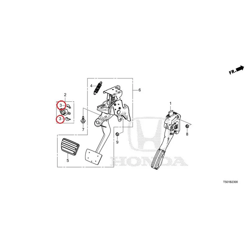 [NEW] JDM HONDA CIVIC FL4 2023 Pedals GENUINE OEM - Image 4