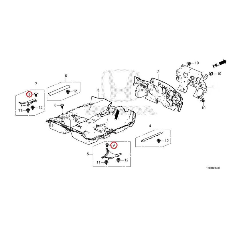 [NEW] JDM HONDA CIVIC FL4 2023 Floor Mat GENUINE OEM - Image 10