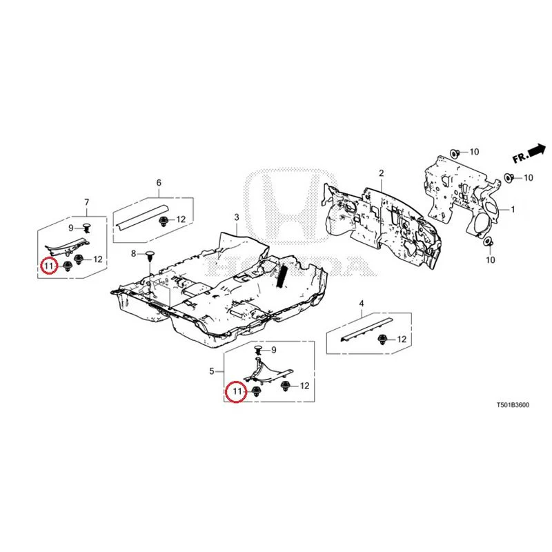 [NEW] JDM HONDA CIVIC FL4 2023 Floor Mat GENUINE OEM - Image 12