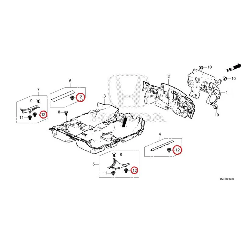[NEW] JDM HONDA CIVIC FL4 2023 Floor Mat GENUINE OEM - Image 13