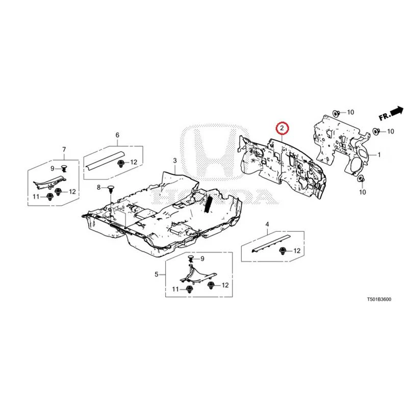 [NEW] JDM HONDA CIVIC FL4 2023 Floor Mat GENUINE OEM - Image 3