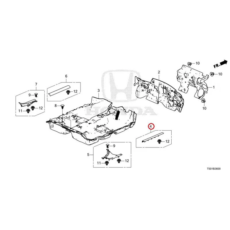 [NEW] JDM HONDA CIVIC FL4 2023 Floor Mat GENUINE OEM - Image 5