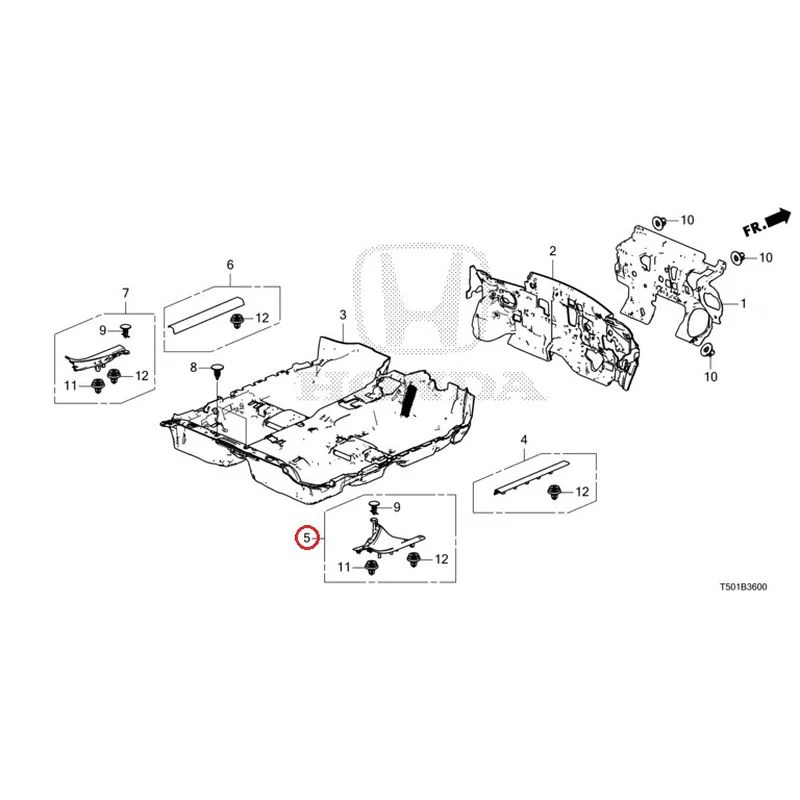 [NEW] JDM HONDA CIVIC FL4 2023 Floor Mat GENUINE OEM - Image 6