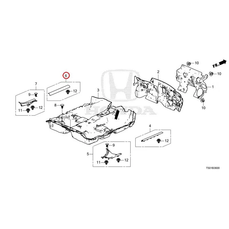 [NEW] JDM HONDA CIVIC FL4 2023 Floor Mat GENUINE OEM - Image 7