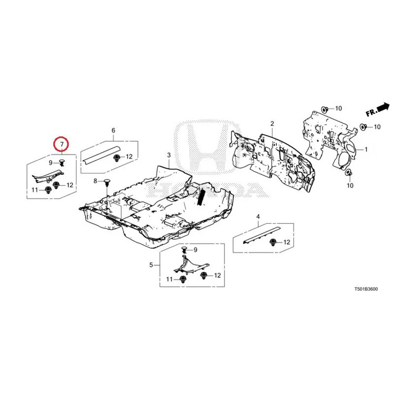 [NEW] JDM HONDA CIVIC FL4 2023 Floor Mat GENUINE OEM - Image 8