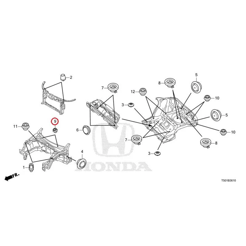 [NEW] JDM HONDA CIVIC FL4 2023 Grommets (Front) GENUINE OEM - Image 10