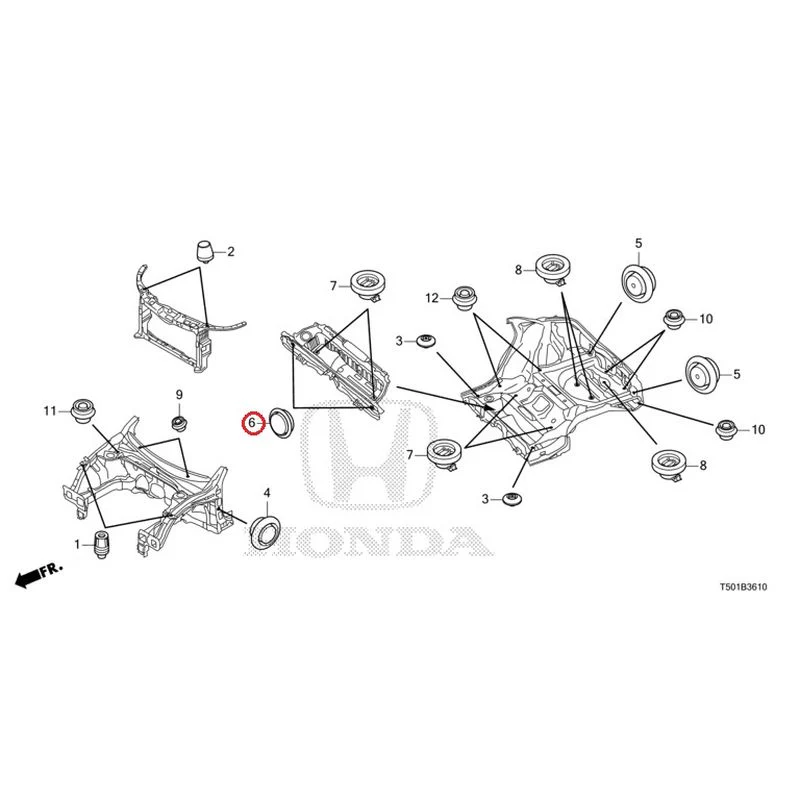 [NEW] JDM HONDA CIVIC FL4 2023 Grommets (Front) GENUINE OEM - Image 7