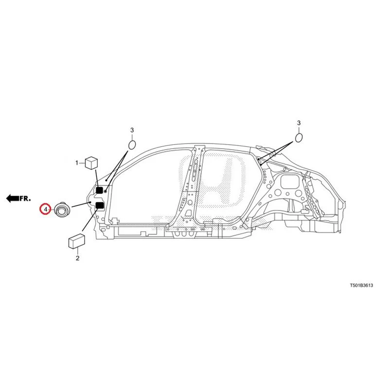 [NEW] JDM HONDA CIVIC FL4 2023 Grommets (Side) GENUINE OEM - Image 5