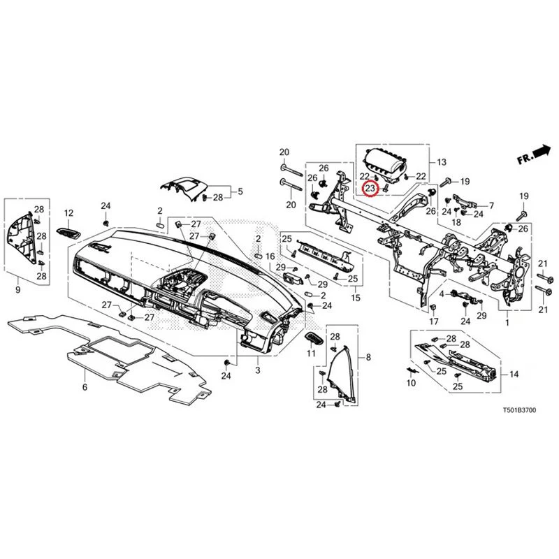 [NEW] JDM HONDA CIVIC FL4 2023 Instrument panel GENUINE OEM - Image 24