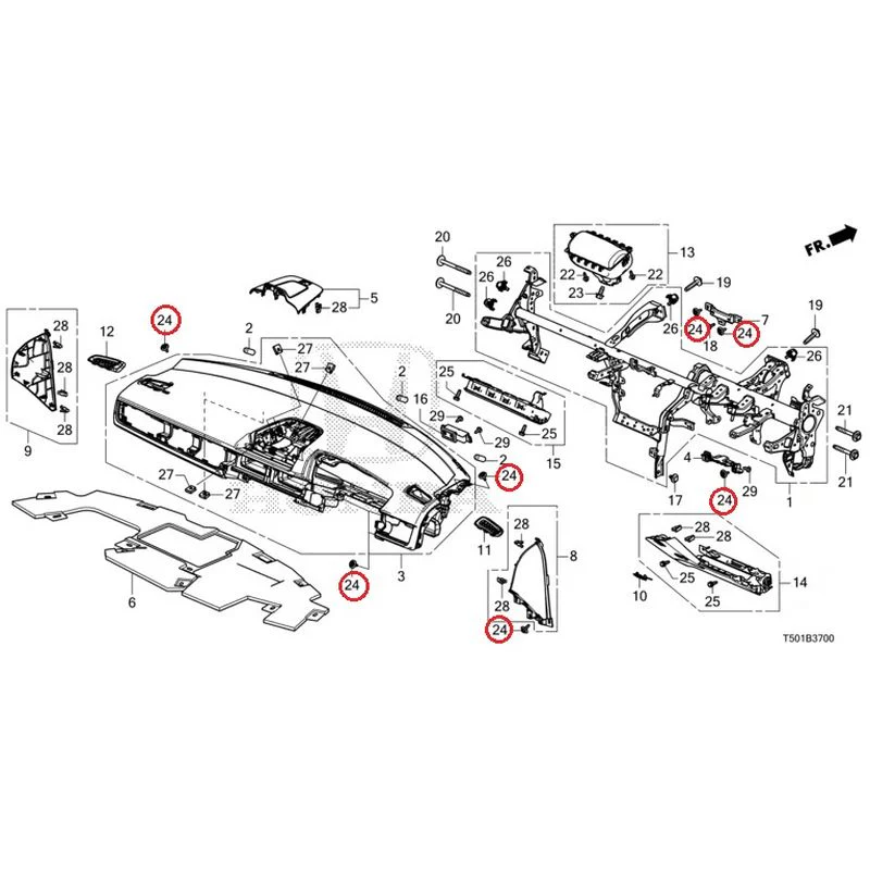 [NEW] JDM HONDA CIVIC FL4 2023 Instrument panel GENUINE OEM - Image 25