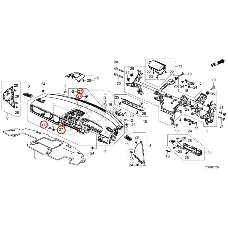 [NEW] JDM HONDA CIVIC FL4 2023 Instrument panel GENUINE OEM - Image 28