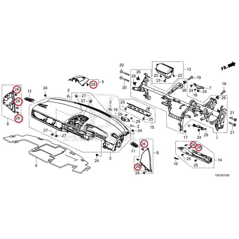 [NEW] JDM HONDA CIVIC FL4 2023 Instrument panel GENUINE OEM - Image 29