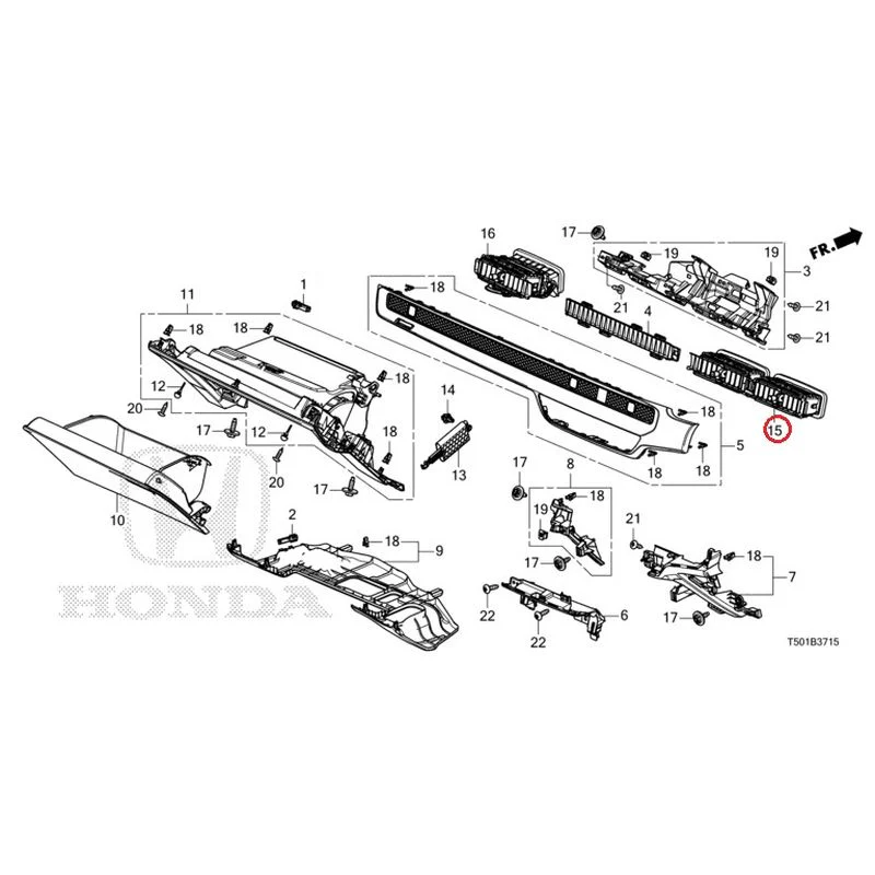 [NEW] JDM HONDA CIVIC FL4 2023 Instrument panel garnish (passenger side) GENUINE OEM - Image 16