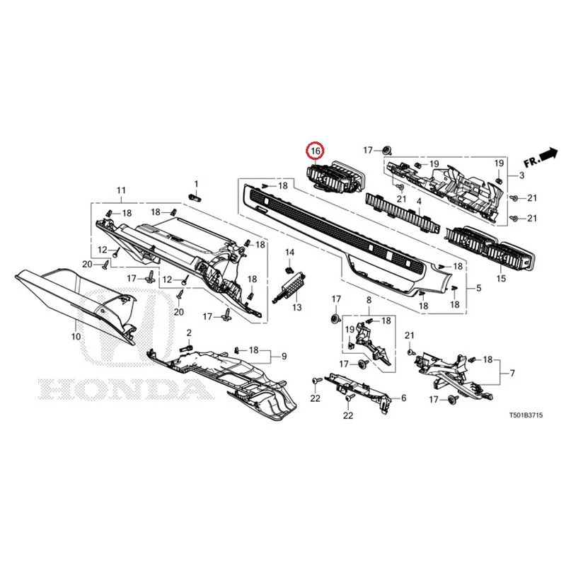 [NEW] JDM HONDA CIVIC FL4 2023 Instrument panel garnish (passenger side) GENUINE OEM - Image 17
