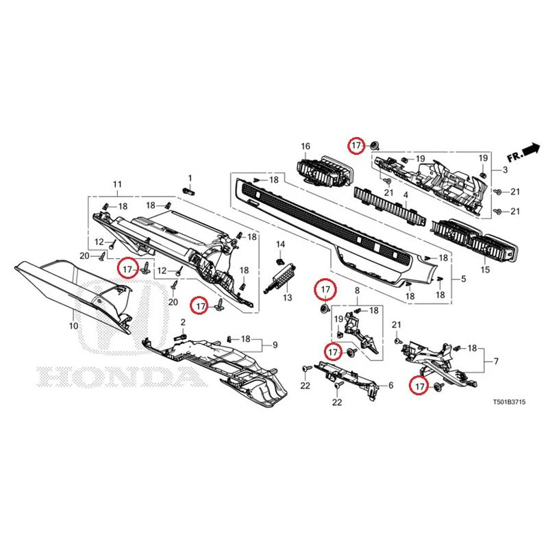 [NEW] JDM HONDA CIVIC FL4 2023 Instrument panel garnish (passenger side) GENUINE OEM - Image 18