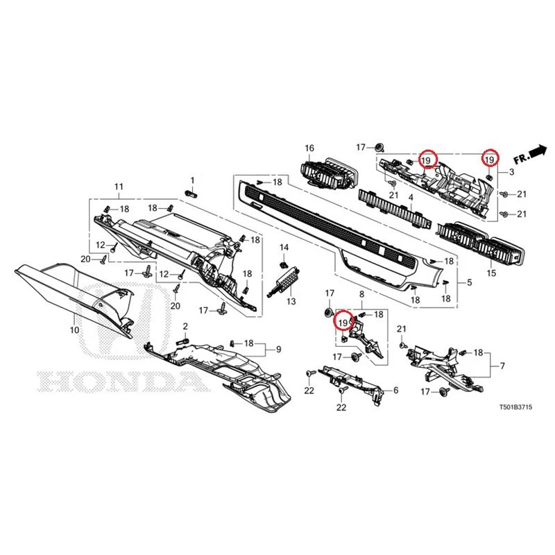 [NEW] JDM HONDA CIVIC FL4 2023 Instrument panel garnish (passenger side) GENUINE OEM - Image 20