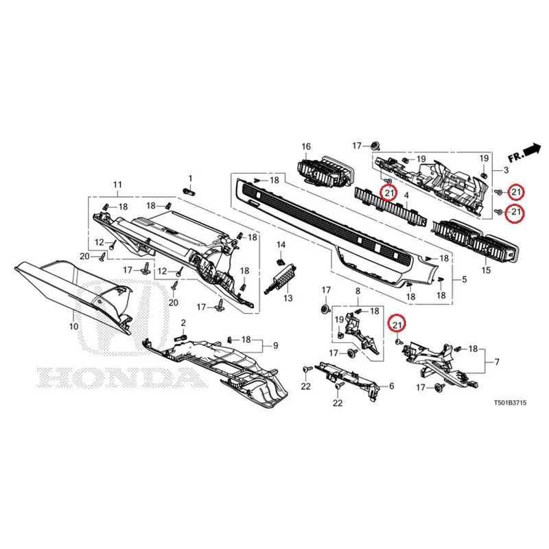 [NEW] JDM HONDA CIVIC FL4 2023 Instrument panel garnish (passenger side) GENUINE OEM - Image 22