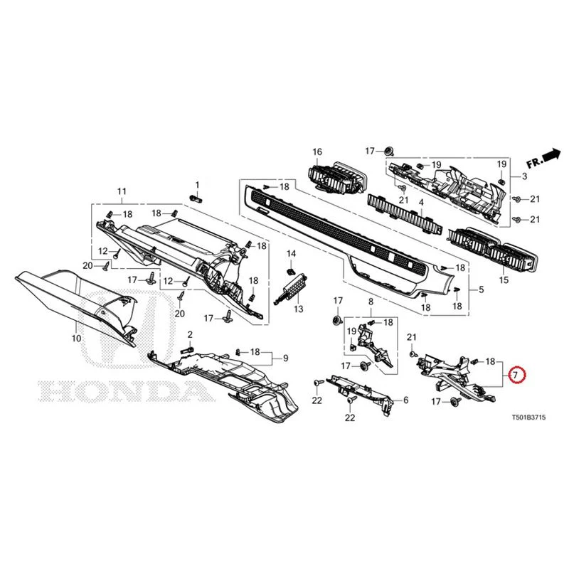 [NEW] JDM HONDA CIVIC FL4 2023 Instrument panel garnish (passenger side) GENUINE OEM - Image 8