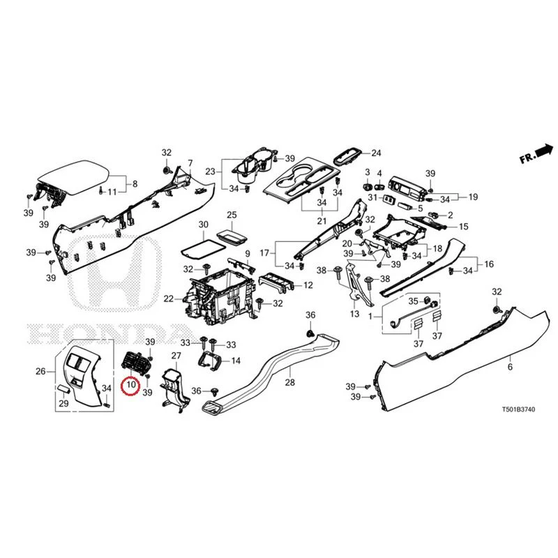 [NEW] JDM HONDA CIVIC FL4 2023 Console GENUINE OEM - Image 11