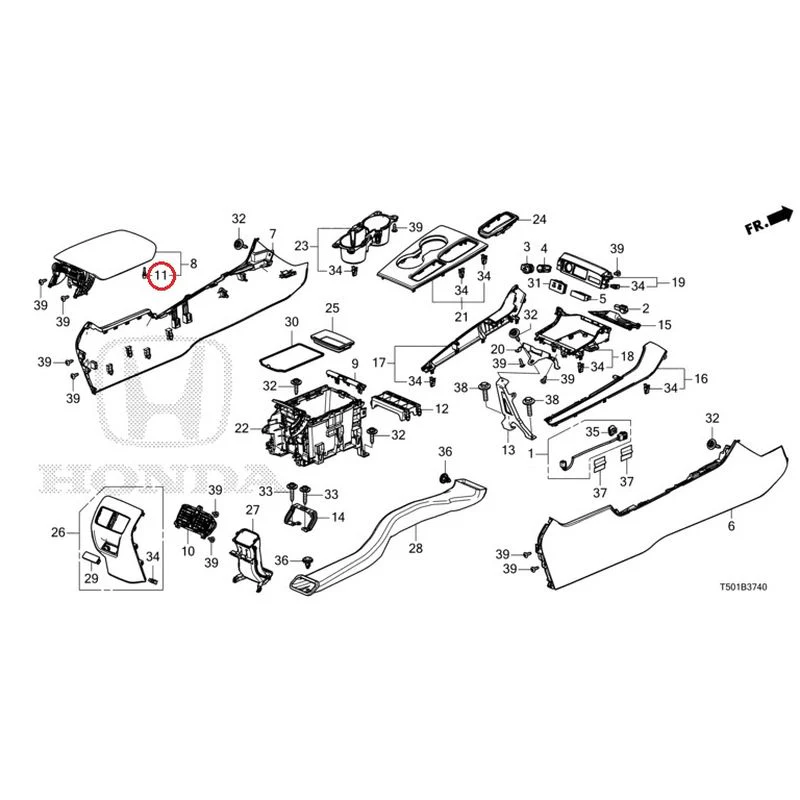[NEW] JDM HONDA CIVIC FL4 2023 Console GENUINE OEM - Image 12