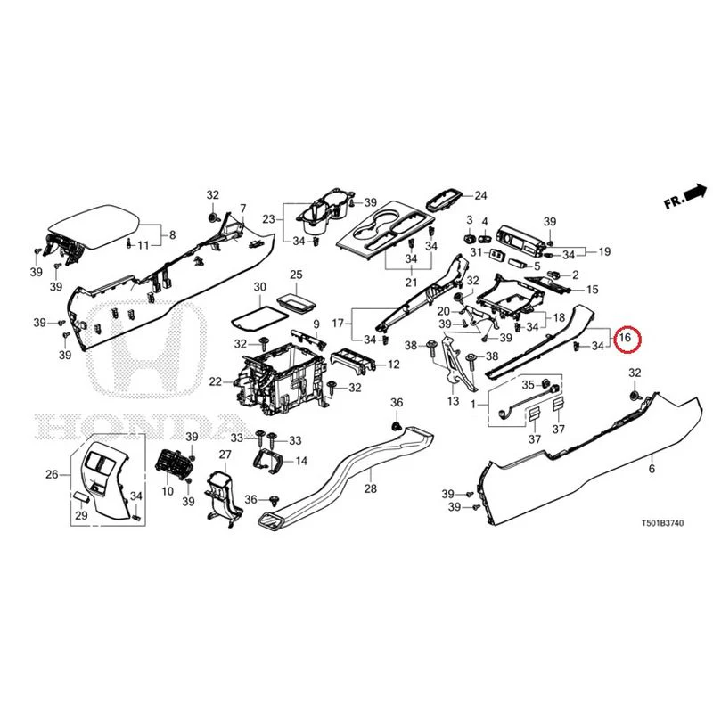 [NEW] JDM HONDA CIVIC FL4 2023 Console GENUINE OEM - Image 17