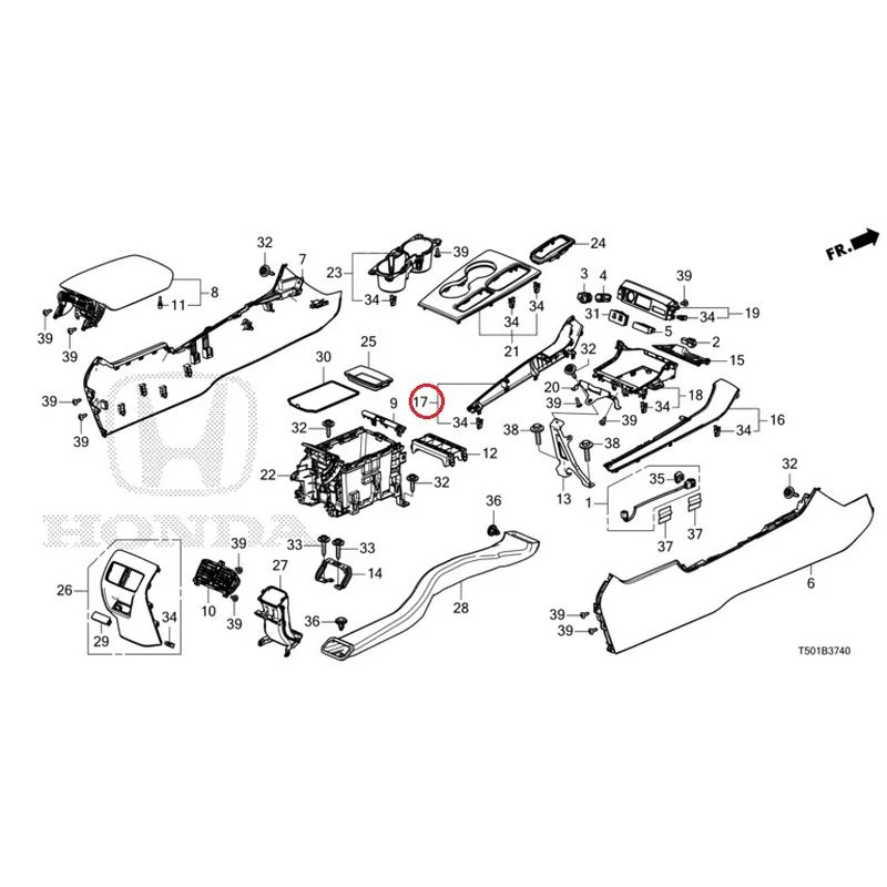 [NEW] JDM HONDA CIVIC FL4 2023 Console GENUINE OEM - Image 18