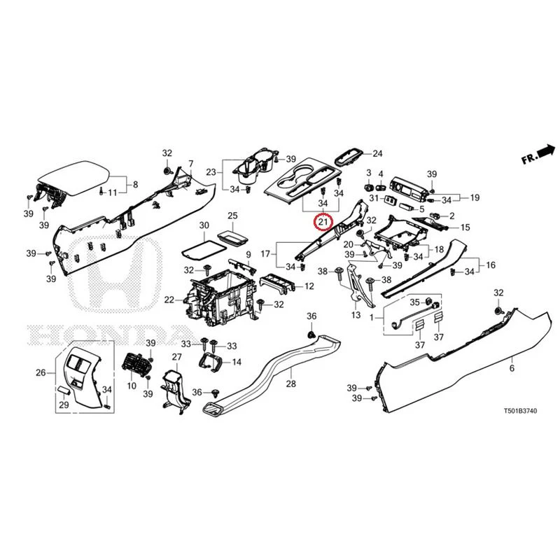 [NEW] JDM HONDA CIVIC FL4 2023 Console GENUINE OEM - Image 22