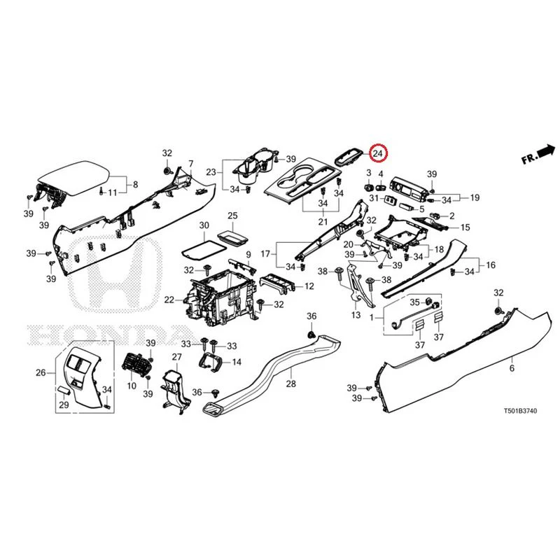 [NEW] JDM HONDA CIVIC FL4 2023 Console GENUINE OEM - Image 25