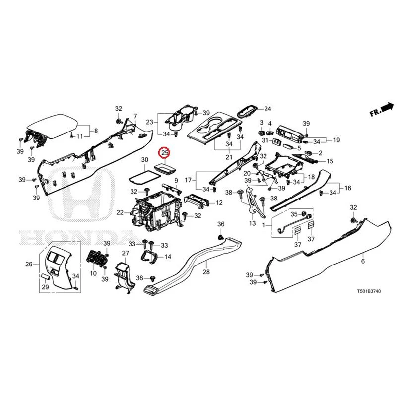 [NEW] JDM HONDA CIVIC FL4 2023 Console GENUINE OEM - Image 26