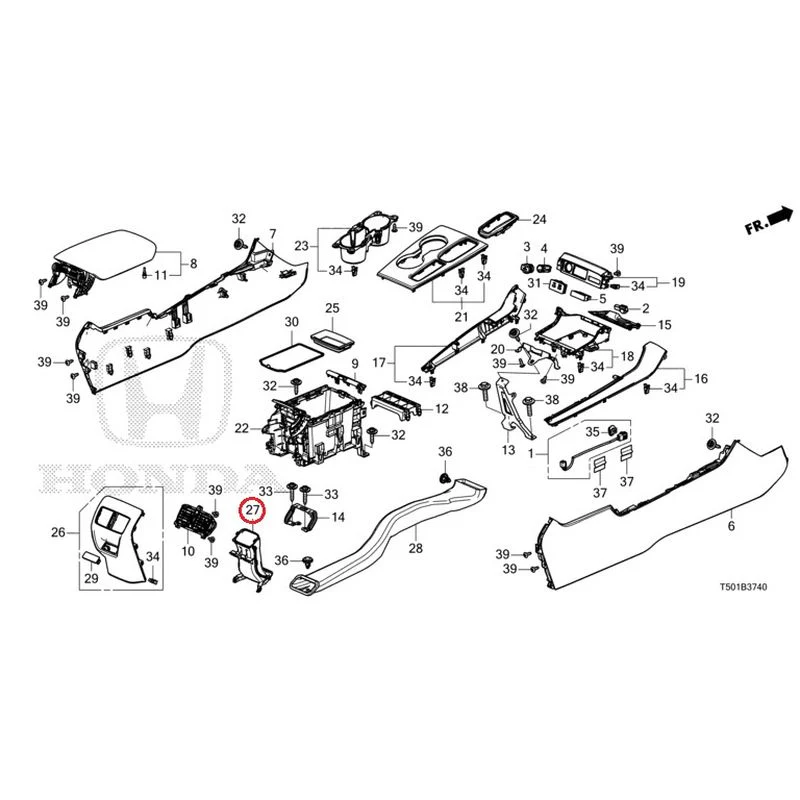 [NEW] JDM HONDA CIVIC FL4 2023 Console GENUINE OEM - Image 28