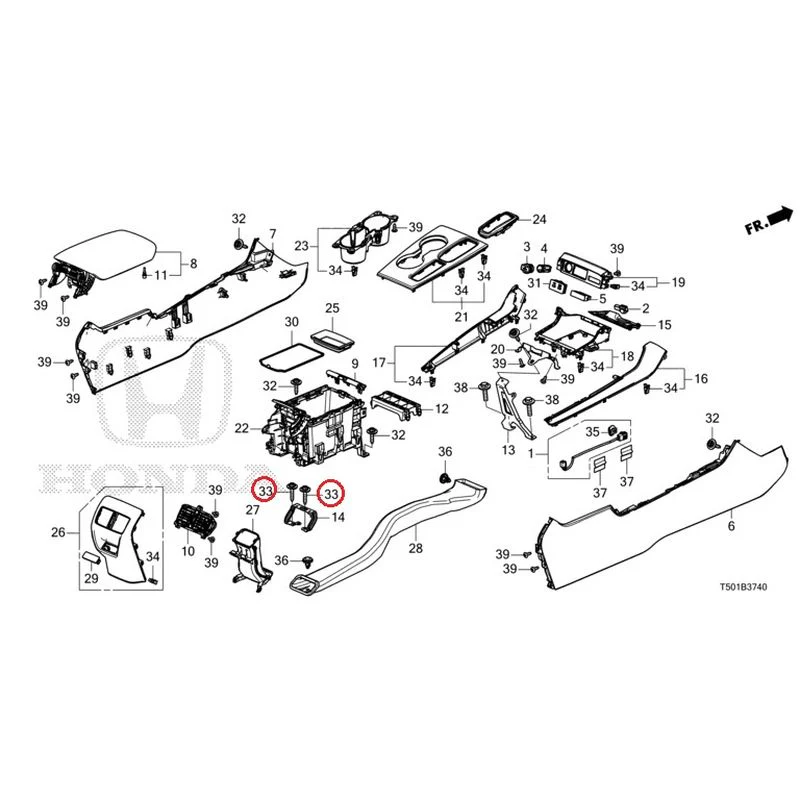 [NEW] JDM HONDA CIVIC FL4 2023 Console GENUINE OEM - Image 34