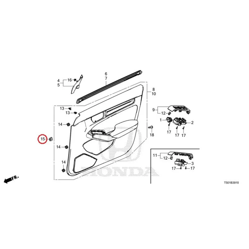 [NEW] JDM HONDA CIVIC FL4 2023 Front Door Lining GENUINE OEM - Image 16