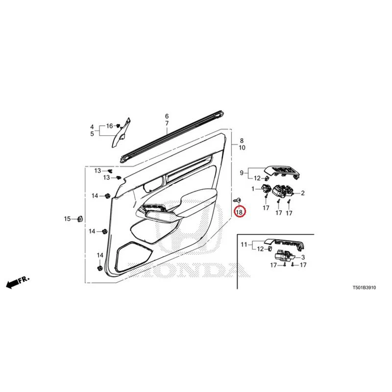 [NEW] JDM HONDA CIVIC FL4 2023 Front Door Lining GENUINE OEM - Image 19