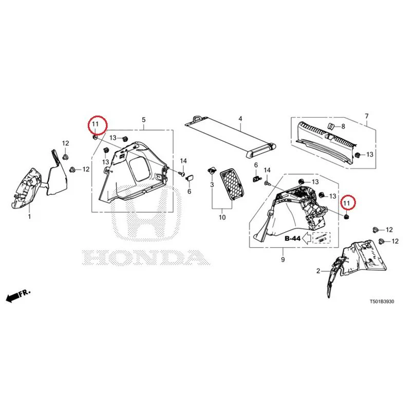 [NEW] JDM HONDA CIVIC FL4 2023 Side Lining GENUINE OEM - Image 12