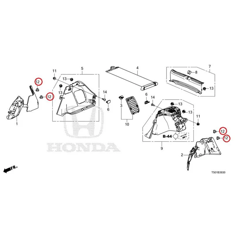 [NEW] JDM HONDA CIVIC FL4 2023 Side Lining GENUINE OEM - Image 13