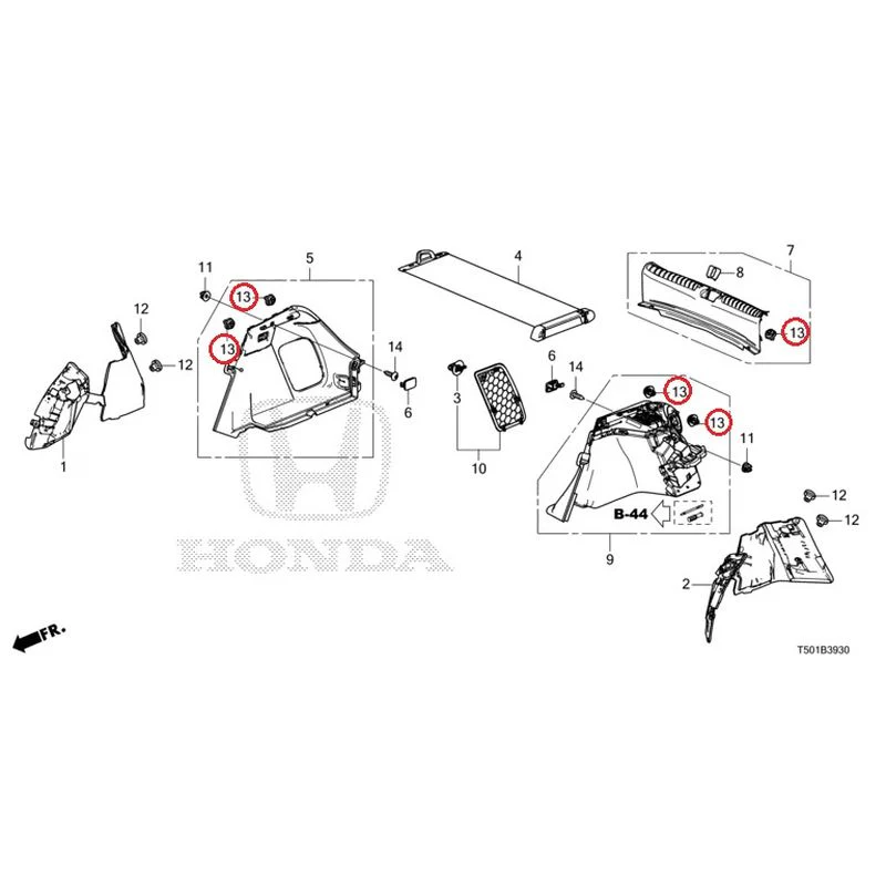 [NEW] JDM HONDA CIVIC FL4 2023 Side Lining GENUINE OEM - Image 14
