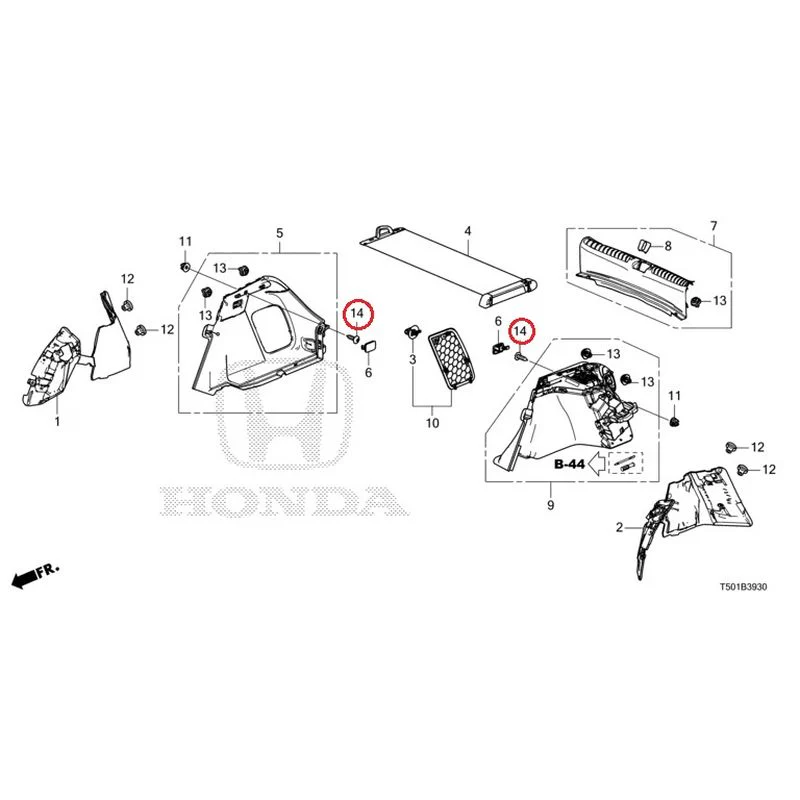 [NEW] JDM HONDA CIVIC FL4 2023 Side Lining GENUINE OEM - Image 15