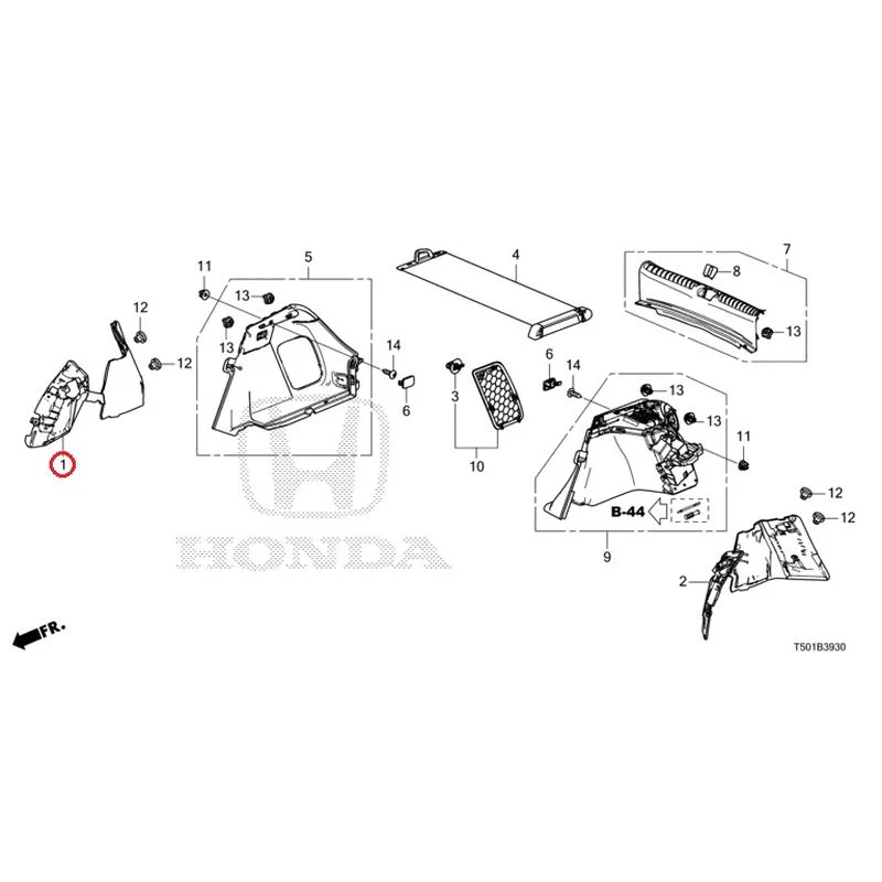 [NEW] JDM HONDA CIVIC FL4 2023 Side Lining GENUINE OEM - Image 2