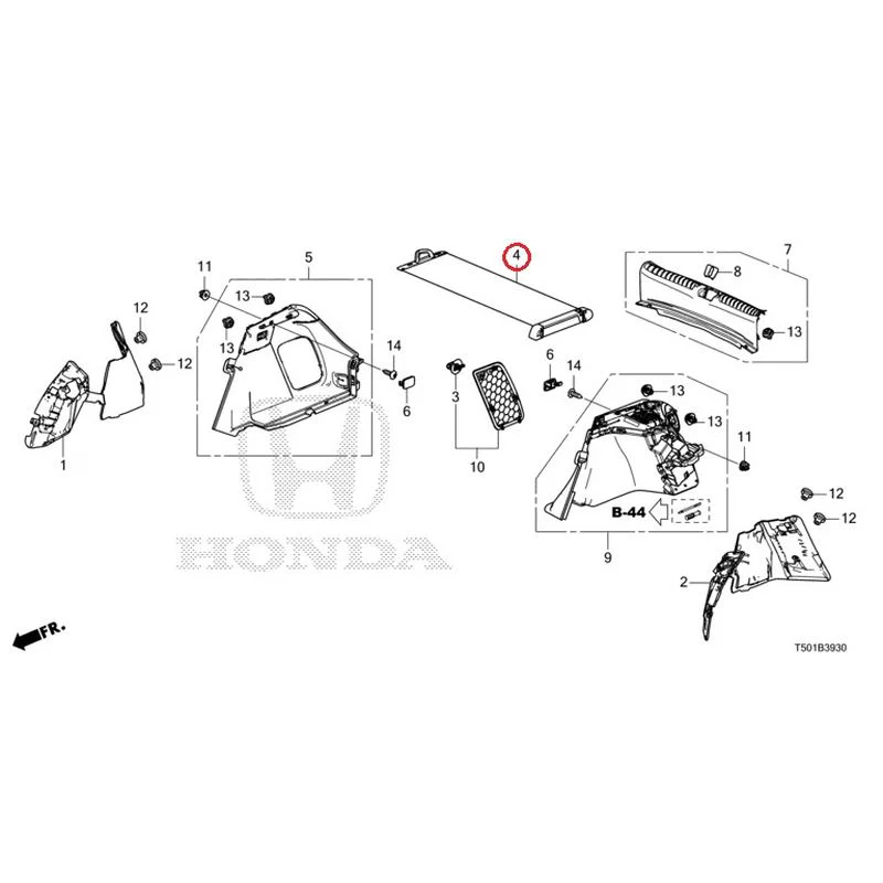 [NEW] JDM HONDA CIVIC FL4 2023 Side Lining GENUINE OEM - Image 5
