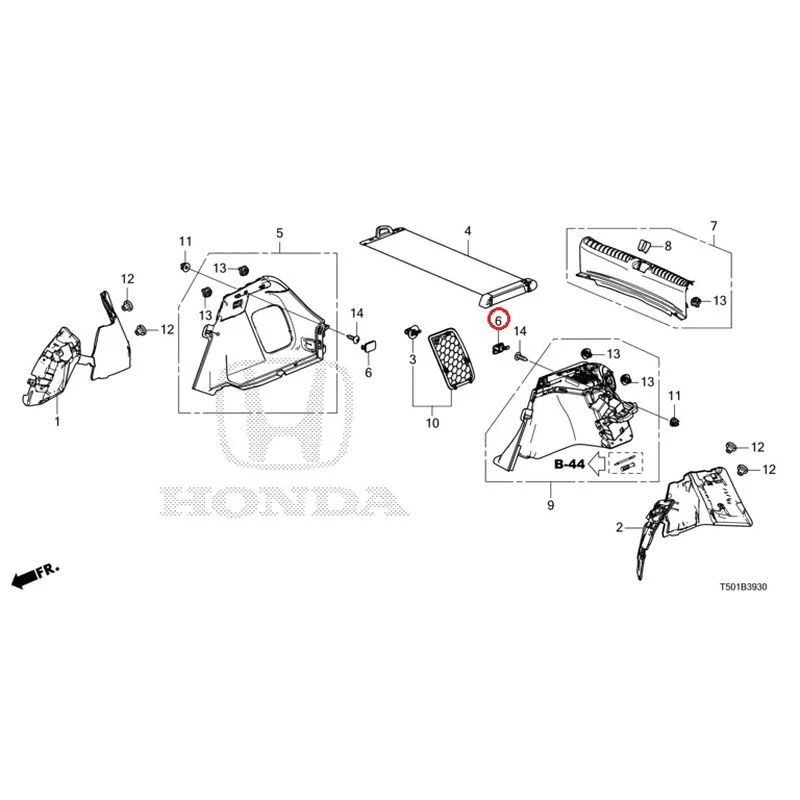 [NEW] JDM HONDA CIVIC FL4 2023 Side Lining GENUINE OEM - Image 7