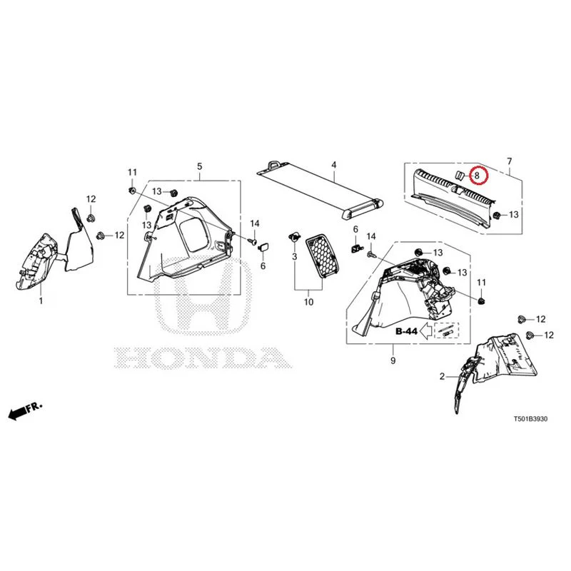[NEW] JDM HONDA CIVIC FL4 2023 Side Lining GENUINE OEM - Image 9