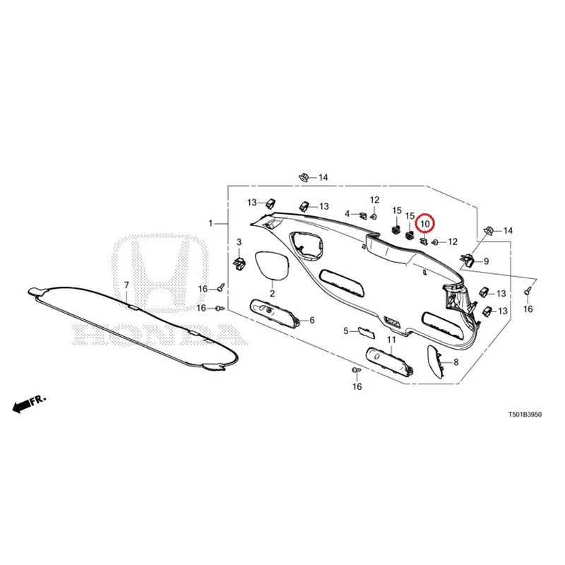 [NEW] JDM HONDA CIVIC FL4 2023 Tailgate Lining GENUINE OEM - Image 11