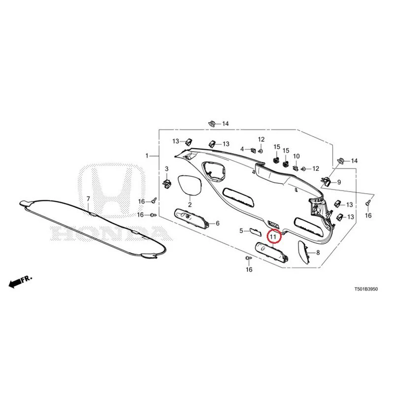 [NEW] JDM HONDA CIVIC FL4 2023 Tailgate Lining GENUINE OEM - Image 12