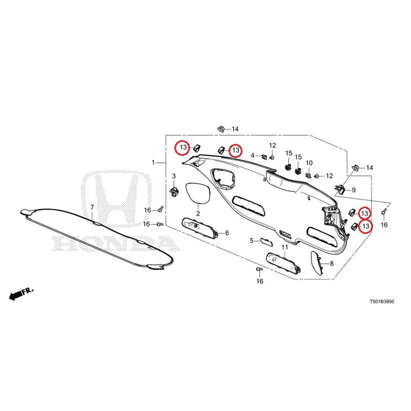 [NEW] JDM HONDA CIVIC FL4 2023 Tailgate Lining GENUINE OEM - Image 14