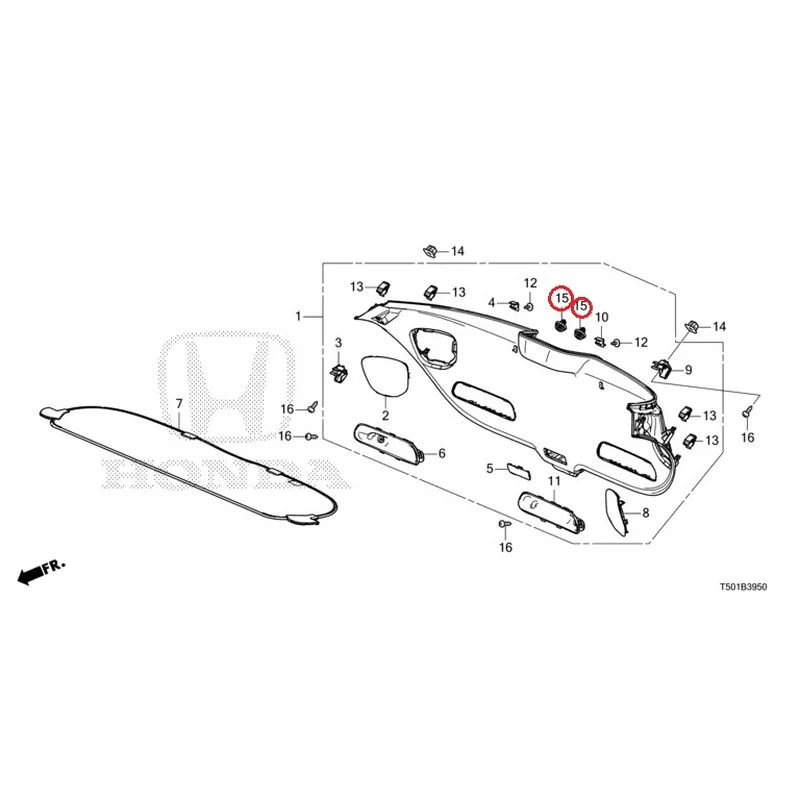 [NEW] JDM HONDA CIVIC FL4 2023 Tailgate Lining GENUINE OEM - Image 16