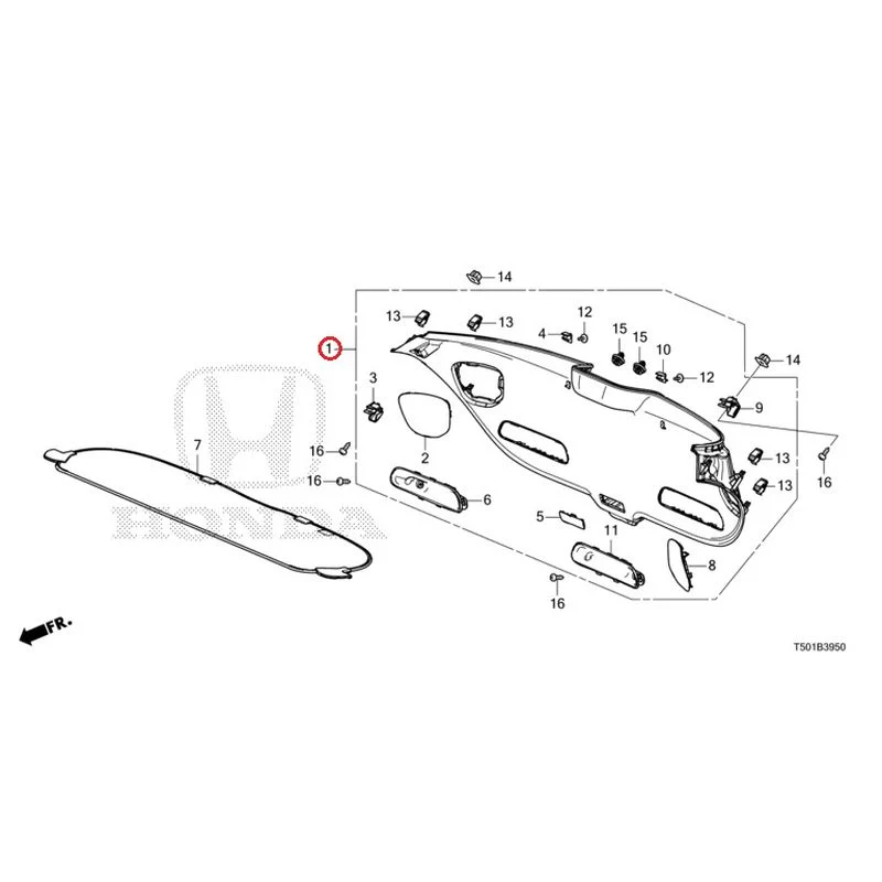 [NEW] JDM HONDA CIVIC FL4 2023 Tailgate Lining GENUINE OEM - Image 2