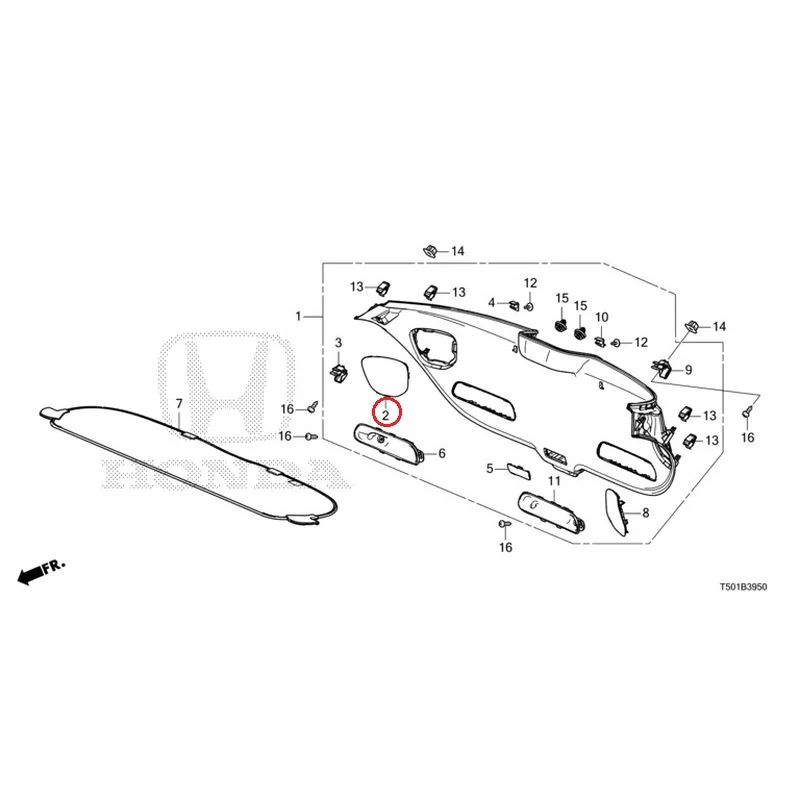 [NEW] JDM HONDA CIVIC FL4 2023 Tailgate Lining GENUINE OEM - Image 3