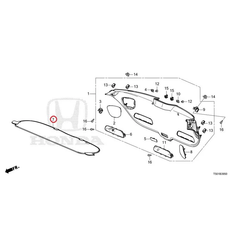 [NEW] JDM HONDA CIVIC FL4 2023 Tailgate Lining GENUINE OEM - Image 8
